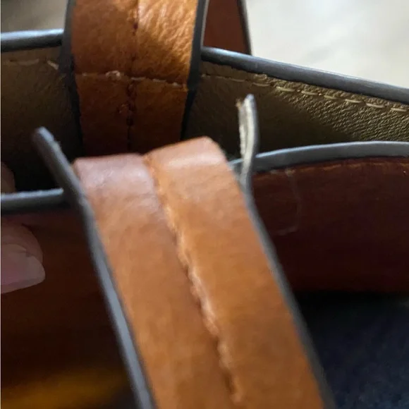 Sole Society Brown Faux Leather Tote Bag - Picture 9 of 10